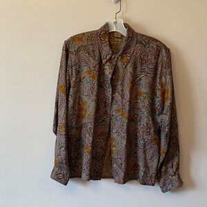 Ruff Hewn Multicolor Patterned Skirt and Shirt set